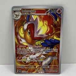 Pokemon Infernape 173/167 Sv06 Twilight Masquerade Illustration Rare Holo Card - Image 1