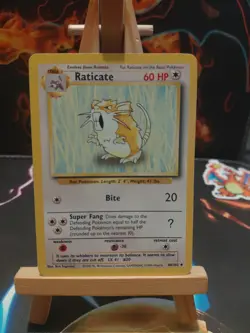 Pokemon TCG Raticate Base Set, Uncommon Card 40/102 MP - Image 1
