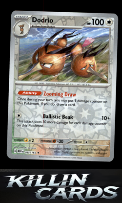 Reverse Holofoil Dodrio 085/165 Pokemon Rare SV: Scarlet & Violet 151 Card NM - Image 1