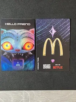 McDonald’s K-Pop Demon Hunters Rumi Jinu Foil Holding Hands Saja Boys Card 🔥 - Image 2