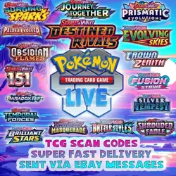 25 Codes Pokemon Booster TCG Live Pack Fast Delivery Shipping Via Message - Image 1