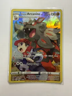 Pokemon TCG Hisuian Arcanine Holo Card Lost Origin Trainer Gallery, TG08/TG30 - Image 1