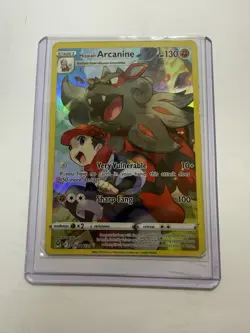 Pokemon TCG Hisuian Arcanine Holo Card Lost Origin Trainer Gallery, TG08/TG30 - Image 3