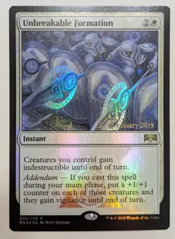 Unbreakable Formation MTG - Foil - Prerelease Promo Ravnica Allegianc Mint/NM - Image 1