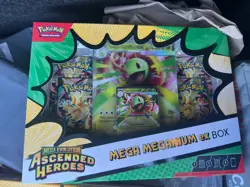 Pokemon: Mega Evolution Ascended Heroes Mega Meganium Ex Box New and Sealed - Image 1