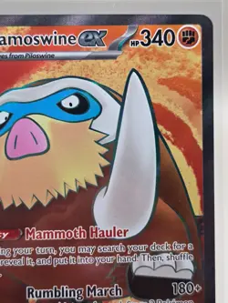 Pokemon Mamoswine ex 174/159 Journey Together Ultra Rare Full Art Holo NM - Image 3