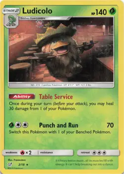 Pokemon - Ludicolo #2/18 - Detective Pikachu Holo - Image 1