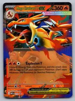 Pokemon TCG ME: Mega Evolution Promo Mega Charizard Y ex 030 - Image 1
