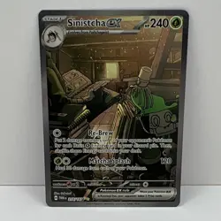 Pokemon Sinistcha ex 210/167 Sv06 Twilight Masquerade Illustration Rare Holo - Image 1