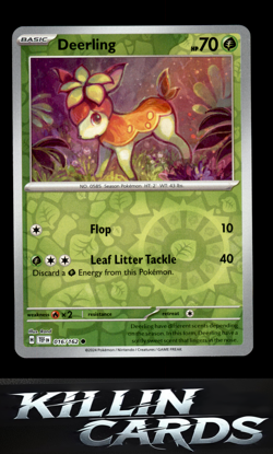 Reverse Holofoil Deerling - 016/162 016/162 Pokemon Common SV05: Temporal Forces - Image 1