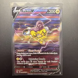 Pokemon TCG Raikou V Crown Zenith: Galarian Gallery Gg41/Gg70 Holo Ultra Rare - Image 1