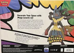 Pokemon TCG Mega Evolution Ascended Heroes Mega Lucario ex Premium Poster Colle… - Image 2