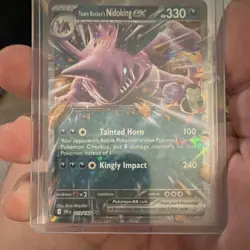 Pokemon Team Rocket's Nidoking ex SV10 119/182 Double Rare Holo Full Art 330 HP - Image 1