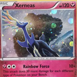 Xerneas (Cosmos Holo) Holo Pokemon XY BREAKthrough #107 LP - Image 3