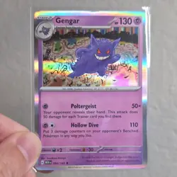 Pokemon Gengar Reverse Holo Rare 094/165 Sv: Scarlet & Violet 151 Stage 2 130 HP - Image 1