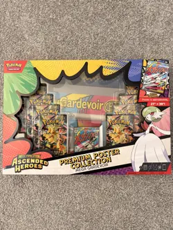 Pokemon TCG Ascended Heroes Premium Poster Collection Mega Gardevoir New - Image 1