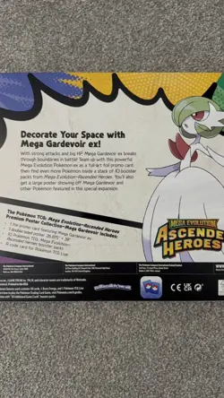 Pokemon TCG Ascended Heroes Premium Poster Collection Mega Gardevoir New - Image 2