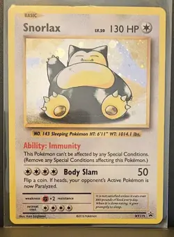 Snorlax XY179 Black Star Promo Holo - Image 1