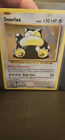 Snorlax XY179 Black Star Promo Holo - Image 2