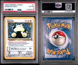 1999 Pokemon Jungle Unlimited - Snorlax 11/64 Rare Holo PSA 6 - Image 3