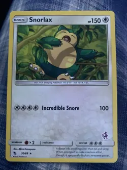 Snorlax 50/68 - Battle Academy - Mewtwo Stamp - Pokemon - Image 1