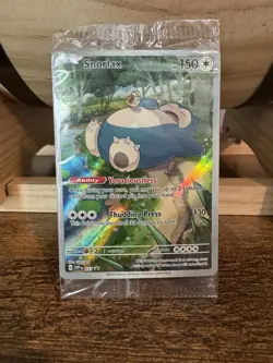 Pokemon TCG Snorlax 051 Scarlet & Violet SEALED Promo Holo Rare - Image 1