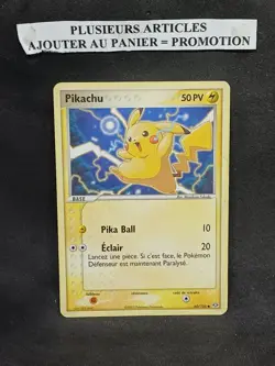 Carte Pokemon Pikachu 50 PV 60/106 Ex Emeraude fr - Image 1