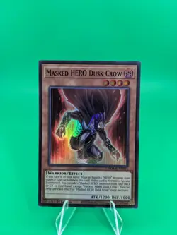 Yu-Gi-Oh! Masked HERO Dusk Crow MZMU-EN014 Super Rare - Image 1