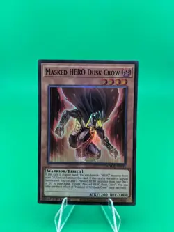Yu-Gi-Oh! Masked HERO Dusk Crow MZMU-EN014 Super Rare - Image 3