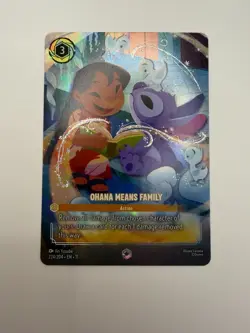 Disney Lorcana Ohana Means Family 224/204 Enchanted Rare NM Winterspell - Image 1