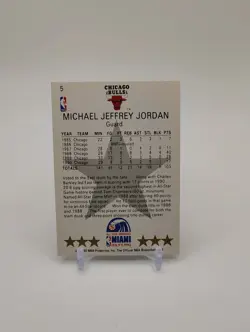 1990-91 NBA Hoops All-Star Game Michael Jordan #5 - Image 2