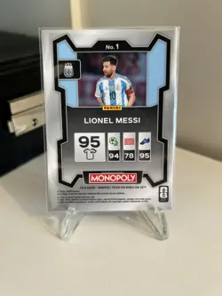 2026 Panini Monopoly Prizm World Cup - Lionel Messi - Argentina Base Card - Image 2