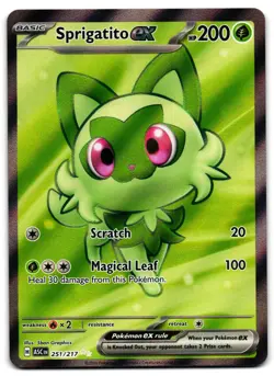Sprigatito ex 251/217 - ME: Ascended Heroes Ultra Rare Pokemon TCG - M/LP Card - Image 1