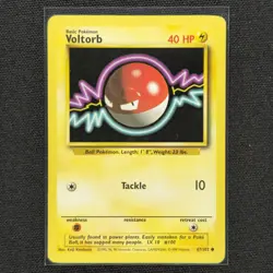 Voltorb - 67/102 - Common - Base Set - Pokemon Card - LP - Image 1