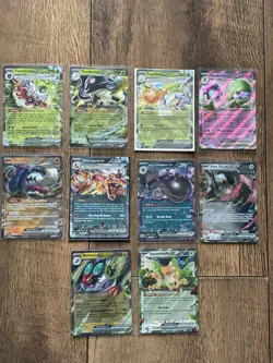 Pokemon TCG | Paldean Fates Complete EX Double Rare X10 Card Bundle - Image 1