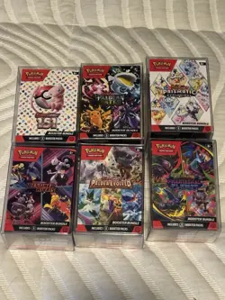 Pokemon Booster Bundle Deal (6 Boxes Sealed In Cases) - 151, Paldean Fates, Pris - Image 1
