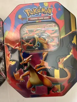 Pokemon TCG Charizard Tin Bundle (Mega Charizard X & Y + Paldean Fates) Sealed - Image 3