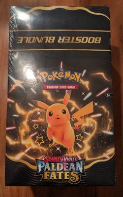Pokemon TCG: Scarlet & Violet Paldean Fates Booster Bundle Display Case - SEALED - Image 1