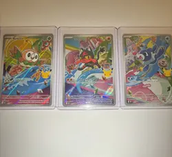 Pokemon 2026 First Partner Illustration Collection Series 1 Promos Set (43-45) - Image 1