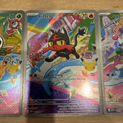 Pokemon 2026 First Partner Illustration Collection Series 1 Promos Set 43-45 #ML - Image 3