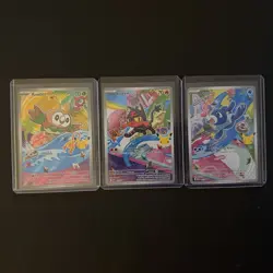 Pokemon 2026 First Partner Illustration Collection Series 1 Promos Set 43-45 #ML - Image 1