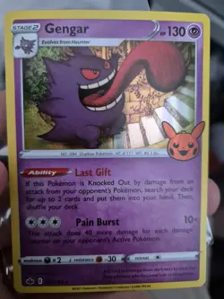 Pokemon Trick Or Trade 2022 Gengar Holo 057/198 Stamped (2001 Copyright) NM - Image 1