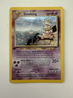 Slowking 1st Edition LP 14/111 Neo Genesis Holo Pokemon TCG - Image 1