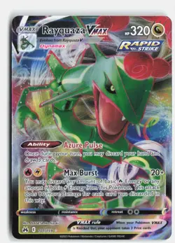 Rayquaza VMAX 101/159 Holo VMAX Rare Crown Zenith Pokemon Near Mint - Image 1
