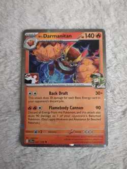 N’s Darmanitan 027/159 Cosmos Holo Pokemon Play! Prize Pack Play Stamp Series 8 - Image 1