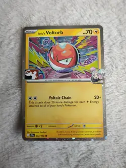 Iono's Voltorb 047/159 Play! Stamp Prize Pack Series 8 Cosmos Holo - Pokemon TCG - Image 1