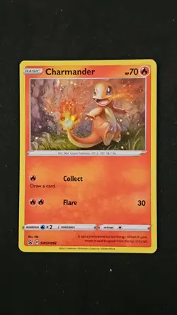 Pokemon - Charmander Holo Black Star Promo SWSH092 - Image 1