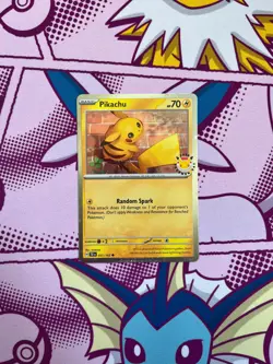 Pokemon TCG - Pikachu 051/162 - Pokemon Day 2026 - Holo - STAMPED - Image 1