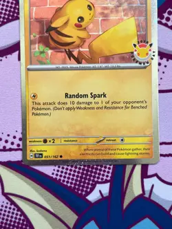 Pokemon TCG - Pikachu 051/162 - Pokemon Day 2026 - Holo - STAMPED - Image 3