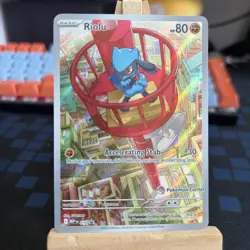 Pokemon Riolu 010 Mega Evolution Pokemon Center Exclusive ETB Promo - NM - Image 1